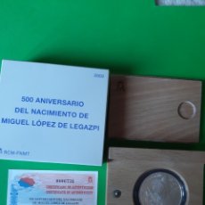 Monedas FNMT: 2003 ESPAÑA 500 ANIVERSARIO LEGAZPI MONEDA PLATA PROOF 10 EUROS CERTIFICADO FABRICA MONEDA TIMBRE. Lote 198399677