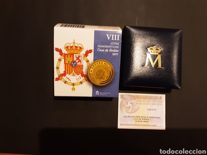 Monedas FNMT: Estuche Moneda 20 Euros Oro 2017 España Joyas VIII Numismaticas Casa de Borbón - Foto 3 - 198750942