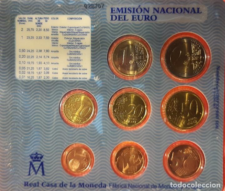 Monedas FNMT: Blister España 2003 BU reverso_original 028707 - Foto 2