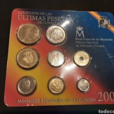 Monedas FNMT: CARTERA FNMT ÚLTIMAS PESETAS DE CURSO LEGAL 2001 ESPAÑA SIN CIRCULAR. Lote 264842639
