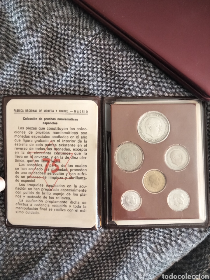 Monedas FNMT: Cartera 6 monedas de Franco - Foto 1