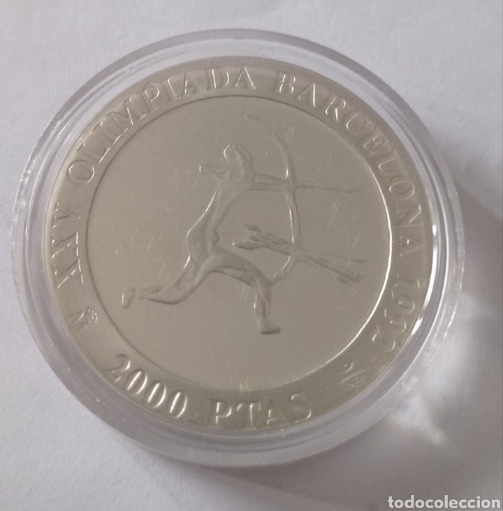 Monedas FNMT: Moneda de plata 2000 pts con certificado - Foto 2 - 292574923