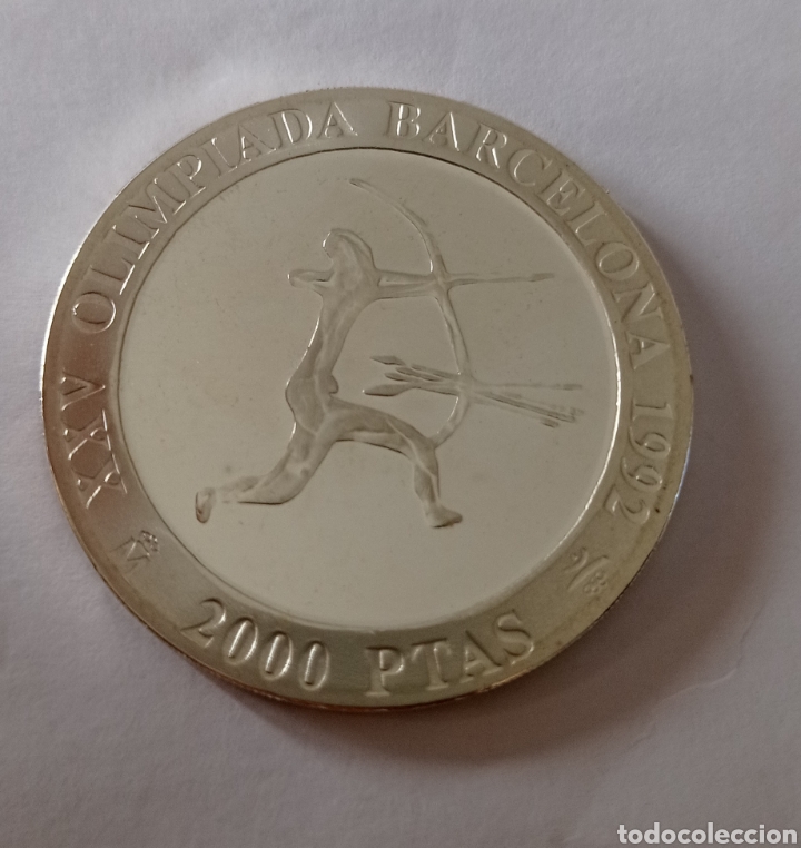 Monedas FNMT: Moneda de plata 2000 pts con certificado - Foto 3 - 292574923