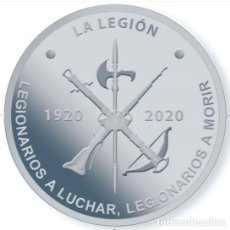 Monnaies FNMT: CENTENARIO DE LA LEGION ESPAÑOLA MEDALLA OFICIAL FNMT SIMILAR A 10 EUROS 2020. Lote 306222328