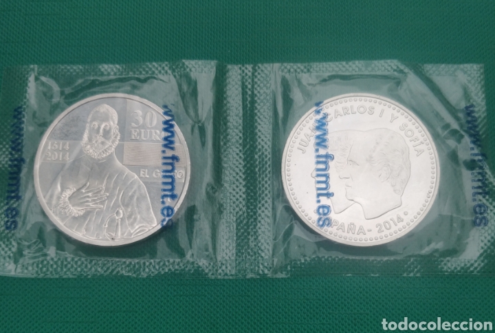 Monedas FNMT: 2 monedas de 30€ serie El Greco 2014 precintadas en blister de la FNMT - Foto 2 - 300822313