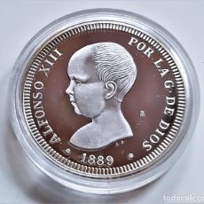 Monedas FNMT: 1889 ESPAÑA 2 PESETAS - ACUÑADA EN PLATA DE LEY 925 - 27.GRAMOS - 40.MM DIAMETRO. Lote 366792556