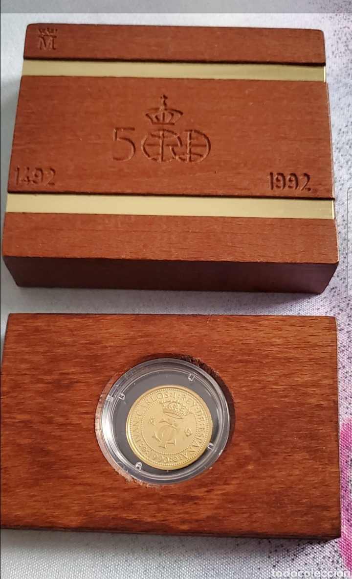 Moedas FNMT: **10.000 pts. oro 1990, 5&deg; Centenario