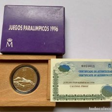 Monedas FNMT: ESPAÑA 1000 PESETAS 1996 JUEGOS PARALIMPICOS PLATA PROOF .NATACION. Lote 312187128