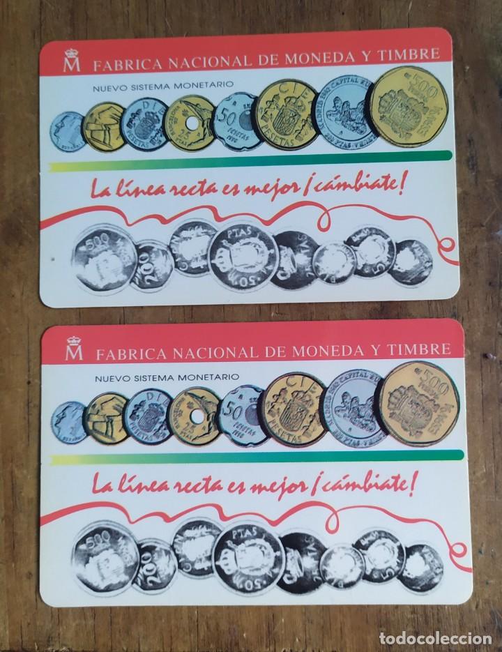 Monedas FNMT: ## 2 Calendarios FNMT - 1993 reversos version horizontal y vertical ## - Foto 1