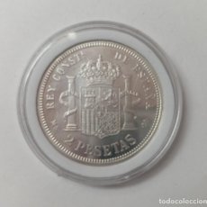 Monnaies FNMT: 2 PESETAS 1882 PLATA REPLICA FABRICA NACIONAL MONEDA Y TIMBRE. Lote 324532898