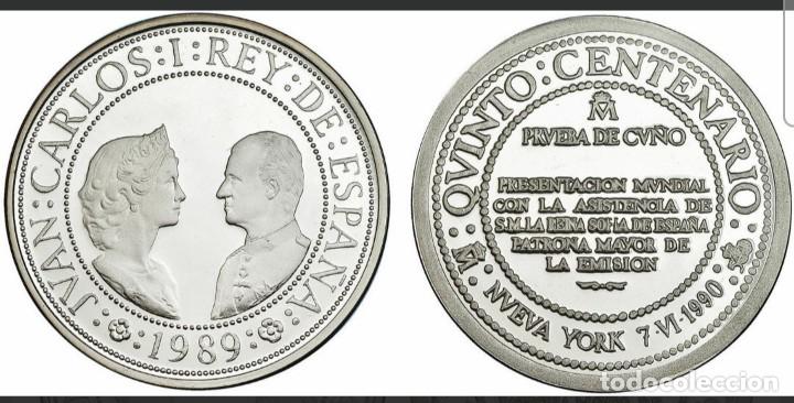 Monedas FNMT: PRUEBA DE CU&Ntilde;O 1989 ..5&deg; CENTENARIO..RRR - Foto 1