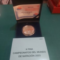 Monedas FNMT: 2003 CAMPEONATO MUNDO NATACIÓN DEPORTES ESPAÑA 10 EUROS PLATA PROFF CERTIFICADO FNMT. Lote 351894739
