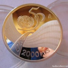 Monedas FNMT: 2000 PESETAS DE PLATA . 50 ANIVERSARIO DE LA ONU . TOTALMENTE NUEVA. Lote 357549635