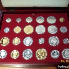 Monedas FNMT: HISTORIA DE LA PESETA-1869-1966- 24 PIEZAS DE PLATA -CON CERTIFICADO Y EN SU ENVASE ORIGINAL. Lote 360287375