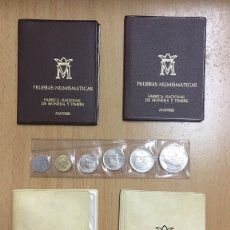 Monedas FNMT: CARTERAS PESETAS ESPAÑA 1975, 1976 Y TIRA 1980. Lote 365631301