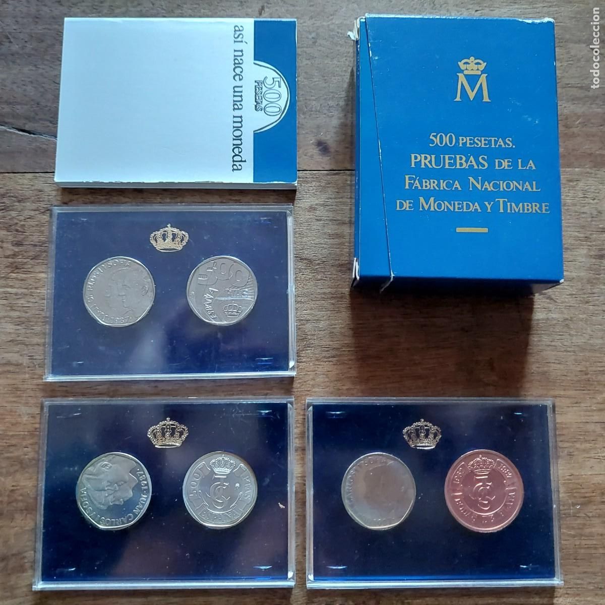 Monedas FNMT: 500 pesetas pruebas de la FNMT 1987 - Foto 1