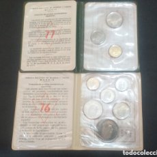 Monedas FNMT: 2 CARTILLAS PRUEBAS F.N.M.T ESTRELLAS 76,77. Lote 379800504