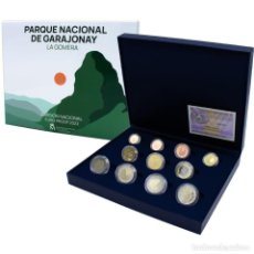 Monedas FNMT: ESPAÑA CARTERA EURO PROOF FNMT PARQUE NACIONAL DE GARAJONAY 2022 + 3 MONEDAS 2€ CONMEMORATIVAS. Lote 381982704