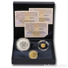 Monedas FNMT: ESPAÑA SERIE FNMT 10 EURO PLATA Y 20 +100 EURO ORO JOYAS NUMISMATICA 2014. Lote 386492299
