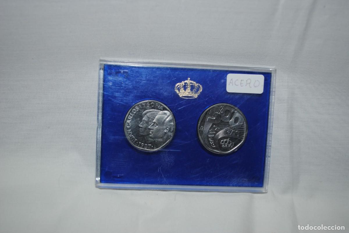 Monedas FNMT: PRUEBAS DE MONEDAS DE 500 PESETAS . - Foto 2
