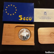 Monedas FNMT: 5 ECU PLATA 1989 ESPAÑA FNMT CON SU CAJA ORIGINAL FNMT