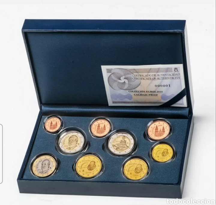 Monedas FNMT: Espa&ntilde;a estuche Proof 2014 - Foto 1