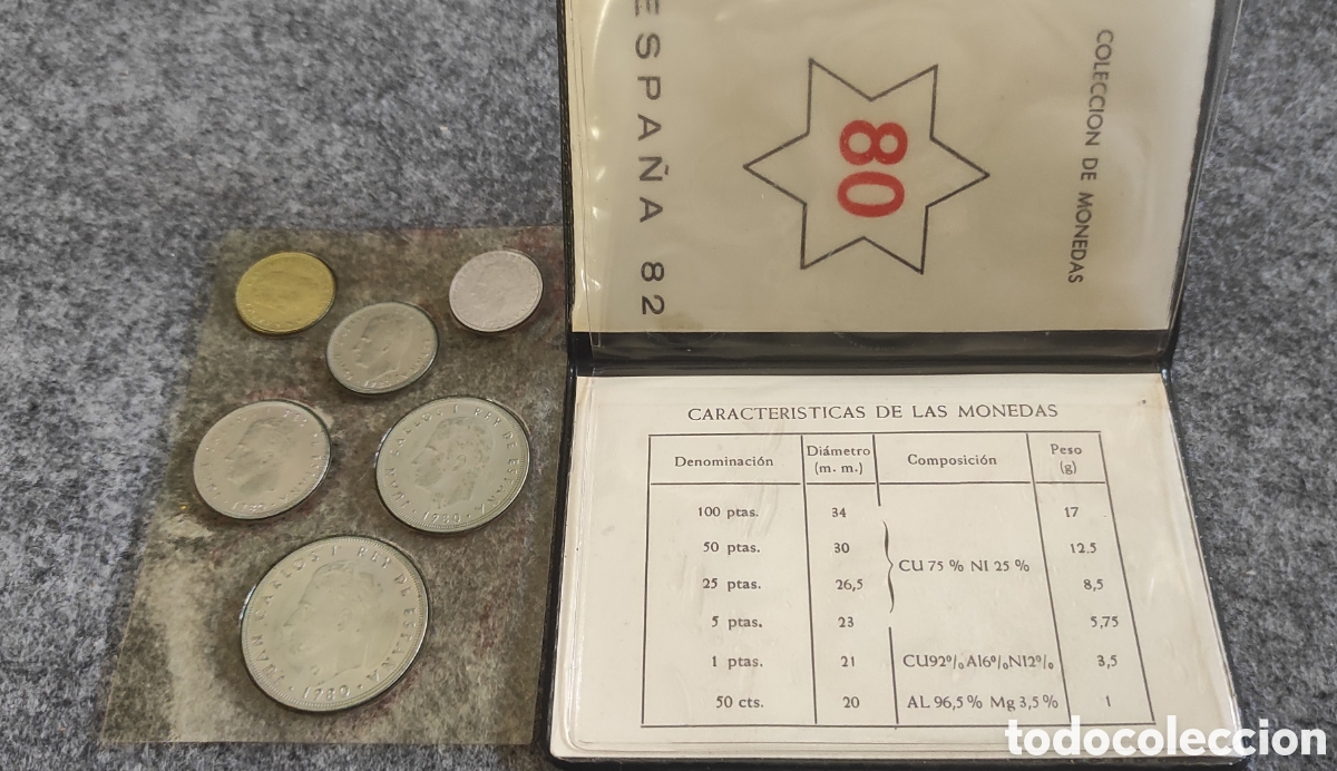Monedas FNMT: Prueba Numism&aacute;tica a&ntilde;o 1980 - Foto 1