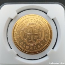 Monedas FNMT: FNMT LUIS I 8 ESCUDOS 1724 SEGOVIA ,BAÑO DE ORO PURO/ AÑO 2002. Lote 400315394