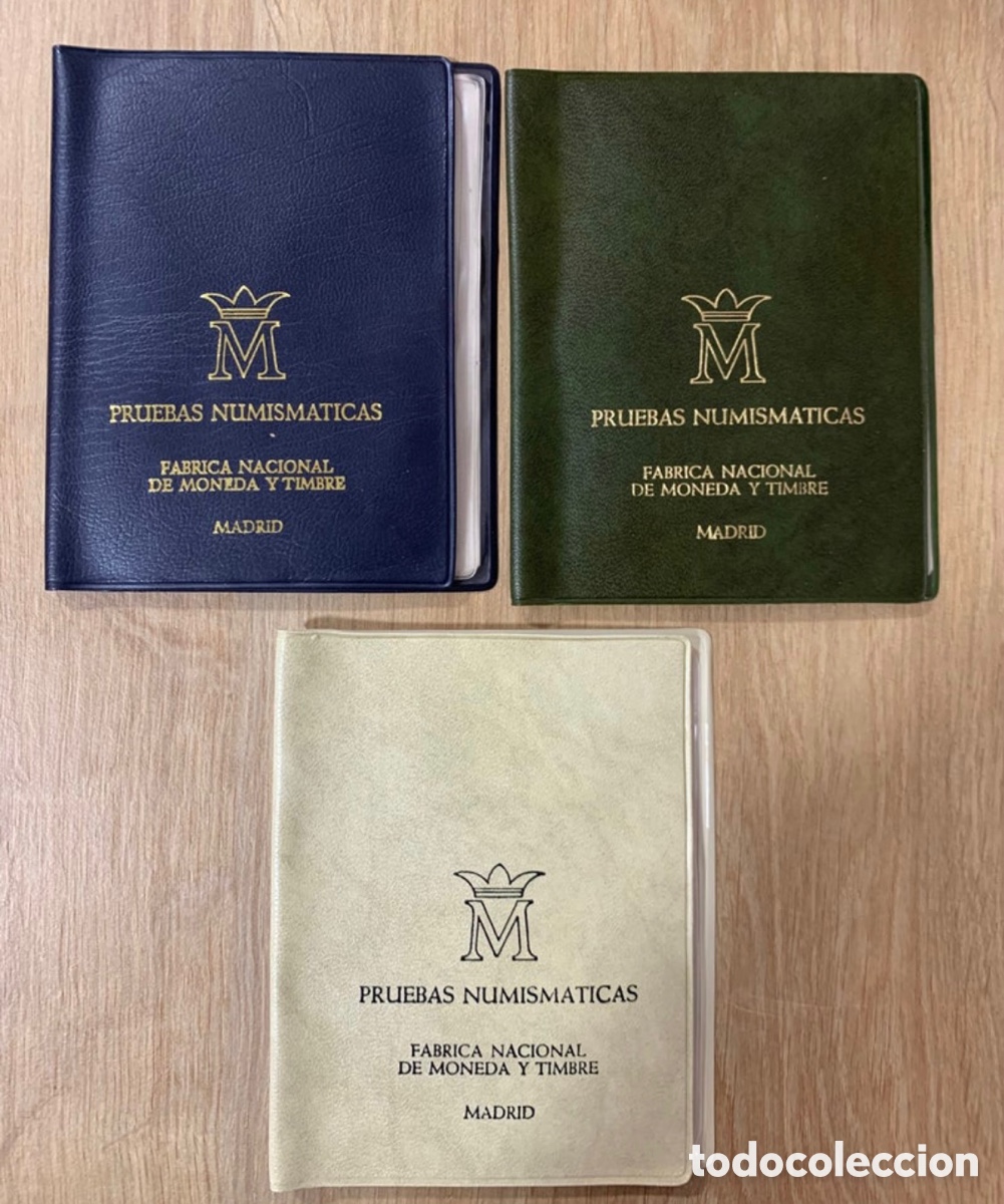 Monedas FNMT: Carteras pruebas numism&aacute;ticas a&ntilde;os 76-77-79 - Foto 1