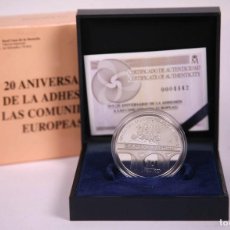 Monedas FNMT: ESTUCHE COMPLETO 10 EUROS FNMT 2006 20º ANIV. ADHESIÓN COMUNIDADES EUROPEAS - PLATA