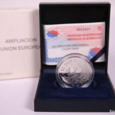 Monedas FNMT: ESTUCHE COMPLETO 10 EUROS FNMT 2004 AMPLIACIÓN UNIÓN EUROPEA - PLATA