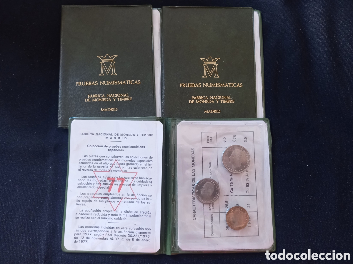Monedas FNMT: FNMT. Lote 3 carteras Prueba Numismatica *77 - Foto 1