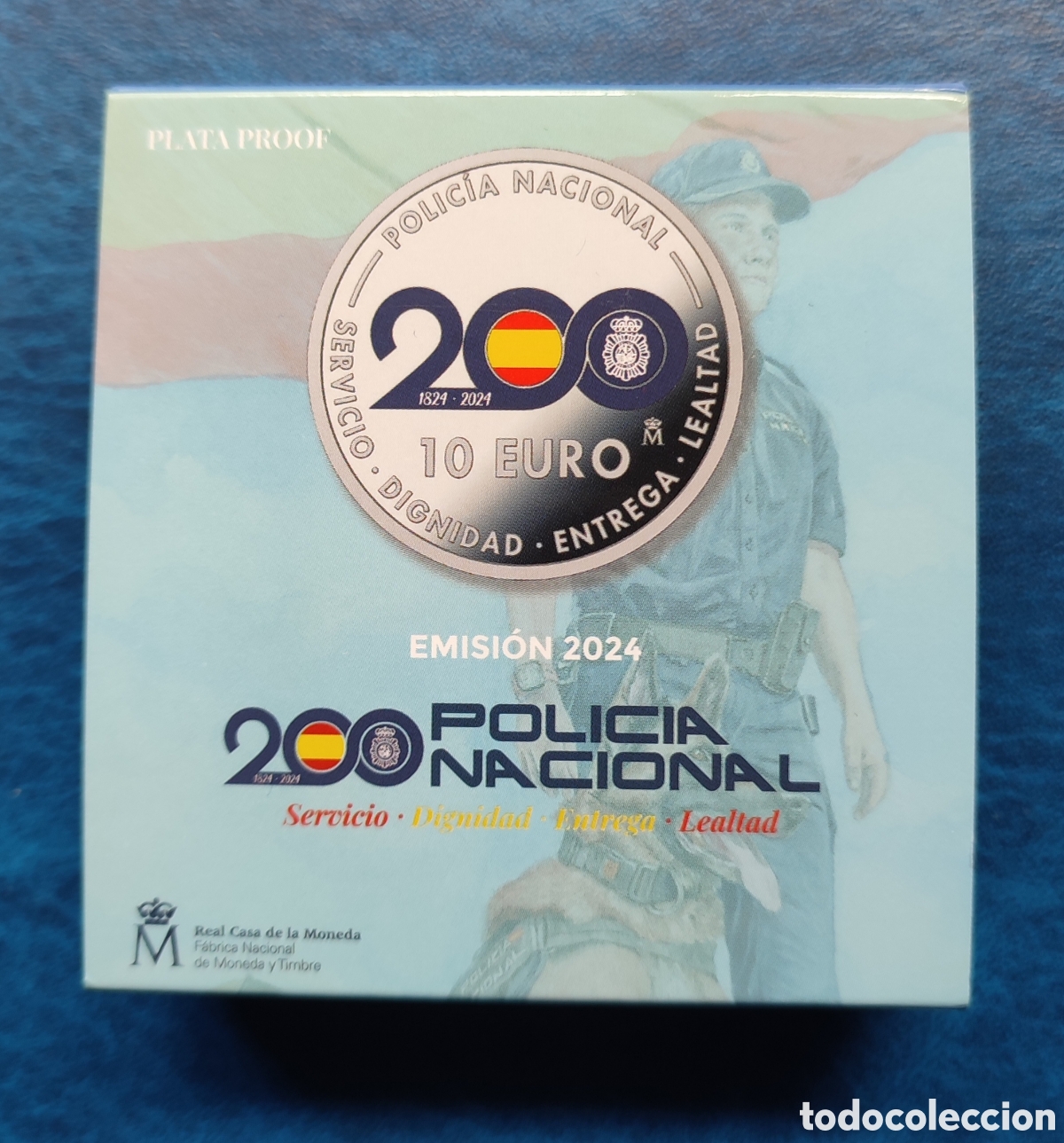 Comprar Moneda Plata 10 EUROS 27 gramos 200 Aniversario Policía Nacional  1824-2024 online