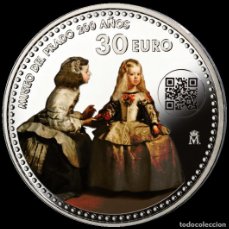 Monedas FNMT: MONEDA DE PLATA DE 30 EUROS. LAS MENINAS. EN CAJA DE MADERA DE LA FNMT.