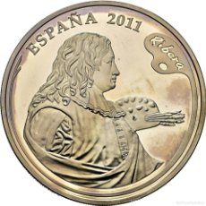 Monedas FNMT: SERIE PINTORES ESPAÑOLES 2011: 10 EURO ”RIBERA: EL SUEÑO DE JACOB”. PROOF. ESCASA
