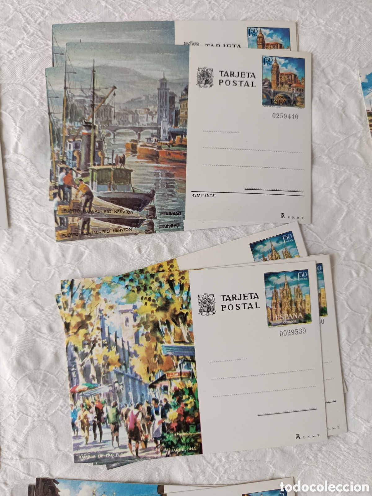 Monedas FNMT: Lote 56 tarjetas postales FNMT - Foto 3