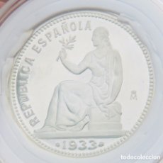 Monedas FNMT: MONEDA DE UNA PESETA DE PLATA. 1933. SIN CIRCULAR. HISTORIA DE LA PESETA.