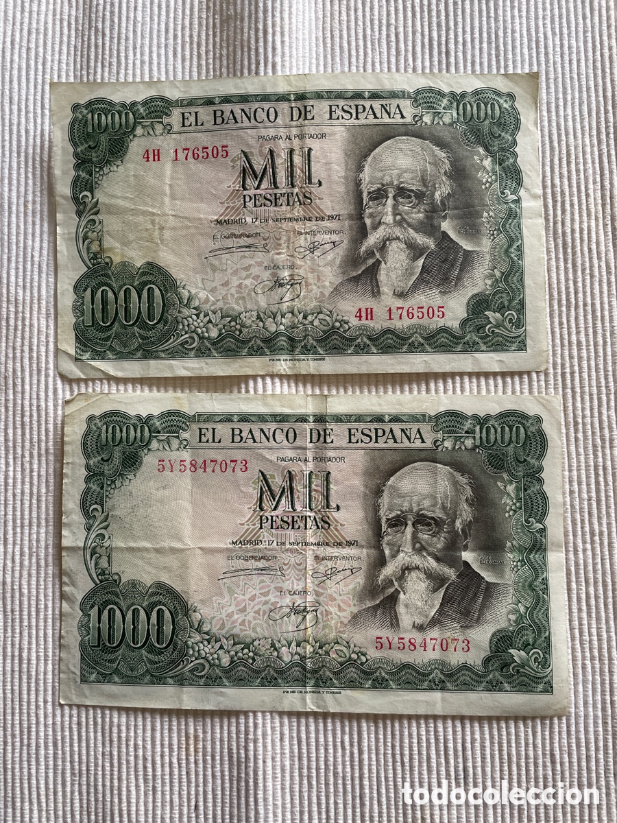 Monedas FNMT: BILLETE 1000 PESETAS 1971 - Foto 1