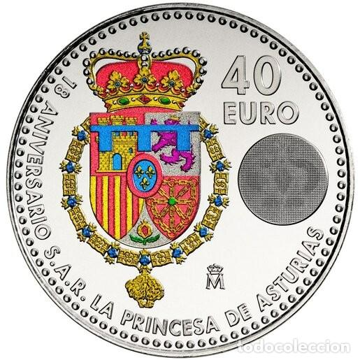 Monedas FNMT: Mayor&iacute;a de edad de S.A.R. Leonor, 40 &euro;. - Foto 2