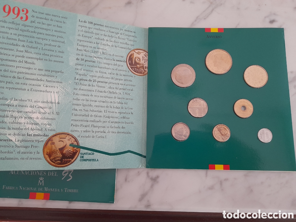 Monedas FNMT: Cartera oficial FNMT 1993 PROOF - Foto 2