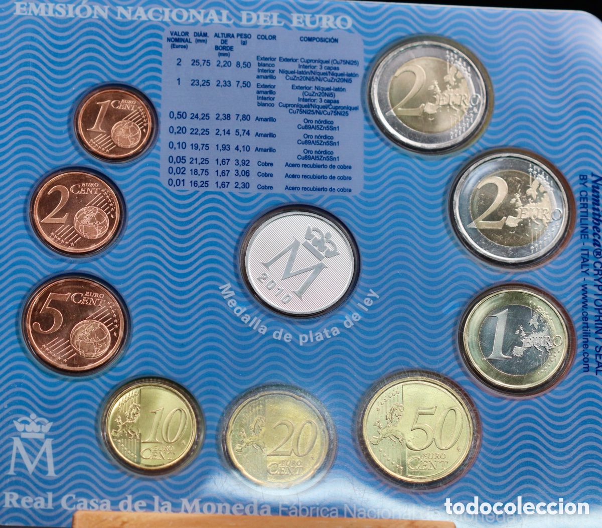 Monedas FNMT: ESPA&Ntilde;A. EUROSET 2010. CASTILLA Y LE&Oacute;N PLATA - Foto 2