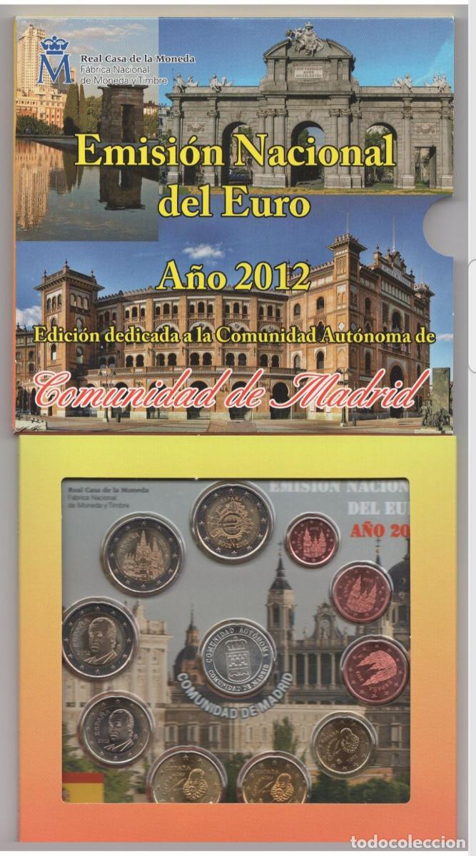 Monedas FNMT: 2012 Madrid cartera Espa&ntilde;a aut&oacute;nomia - Foto 1