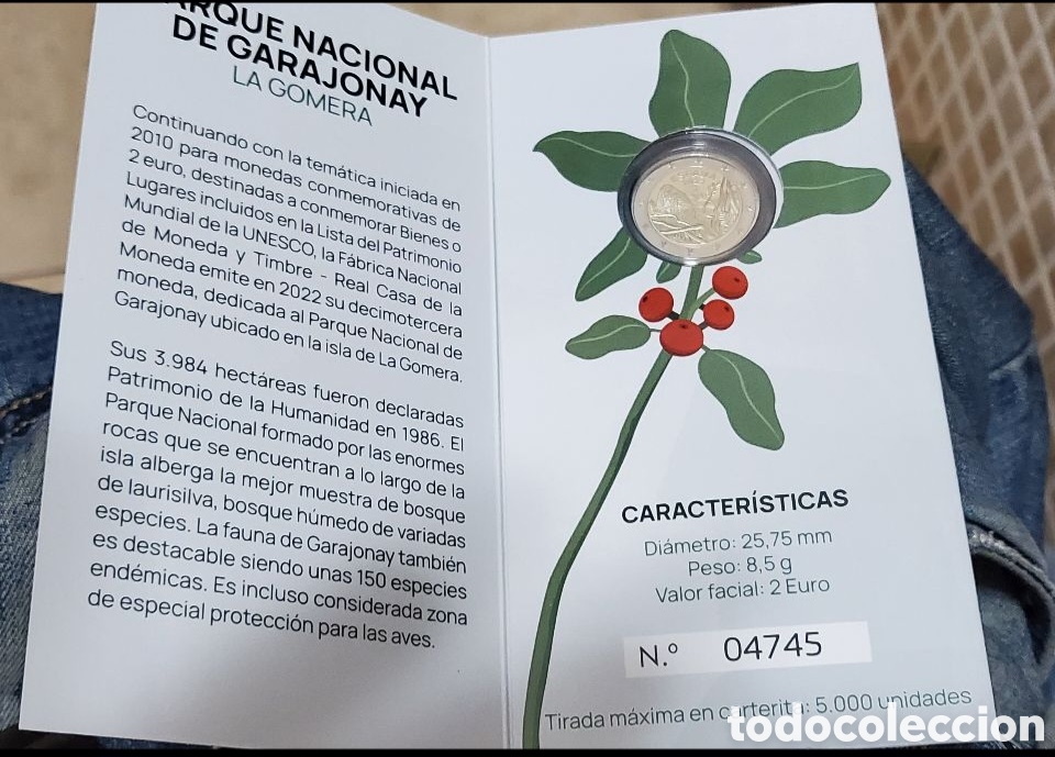 Monedas FNMT: Proof 2022 cartera 2&euro; garajonay - Foto 1