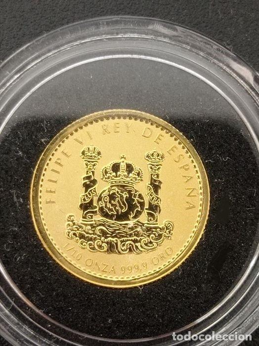 Monedas FNMT: 1/10 ONZA DE ORO LINCE 2022 - Foto 2