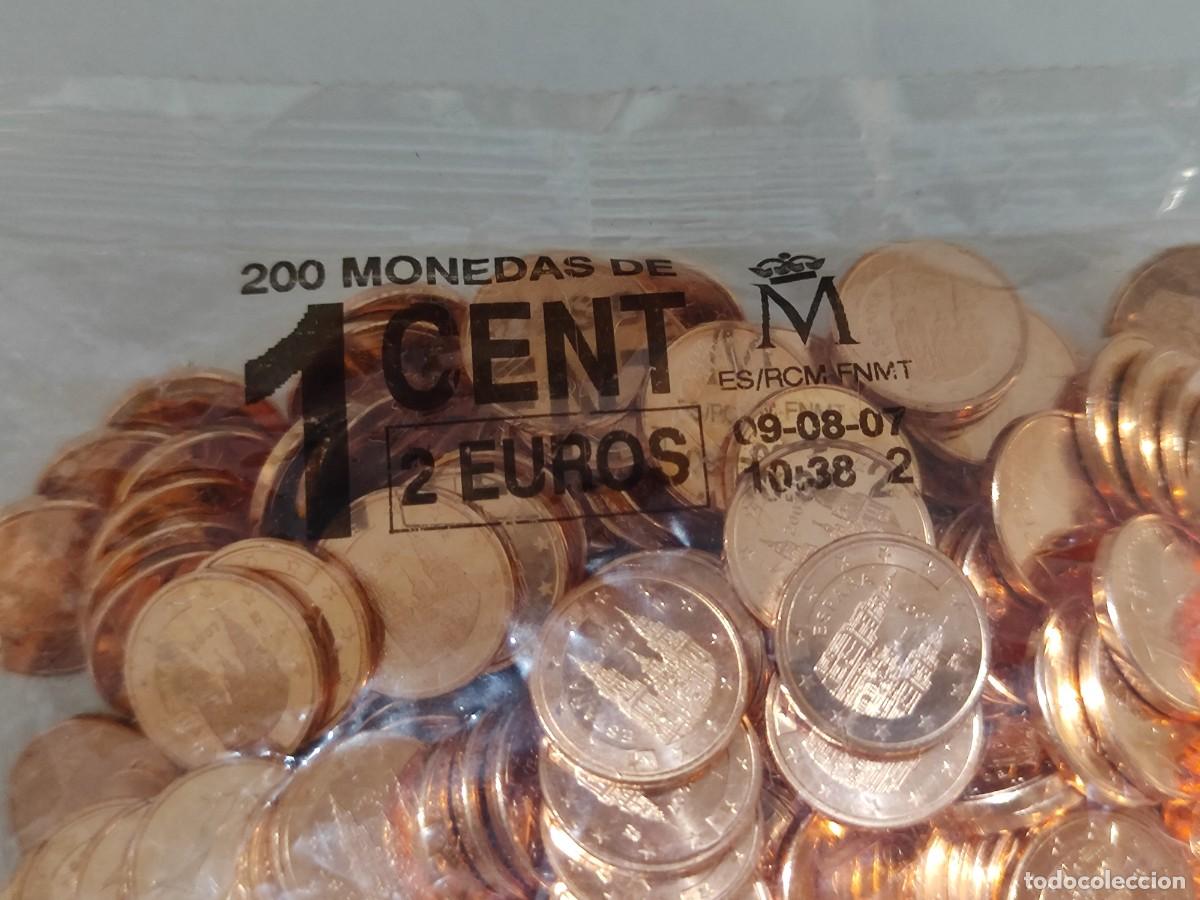 Monedas FNMT: BOLSA 200 MONEDAS 1 C&Eacute;NTIMO 2007 - Foto 3