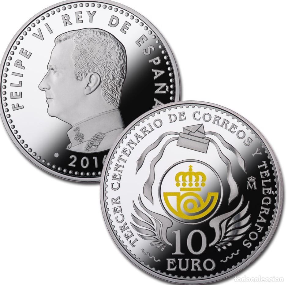Monedas FNMT: 2016 - 10&euro; PROOF CORREOS Y TELEGRAFOS - FNMT - Foto 2