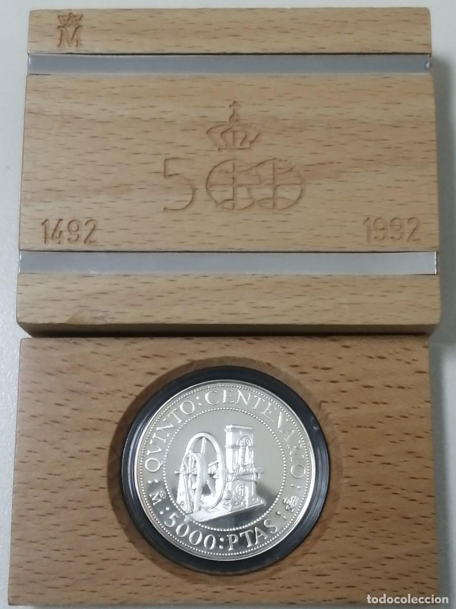 Monedas FNMT: MONEDA 5000 PTAS PLATA. 5&ordm; CENTENARIO 1992 - Foto 2
