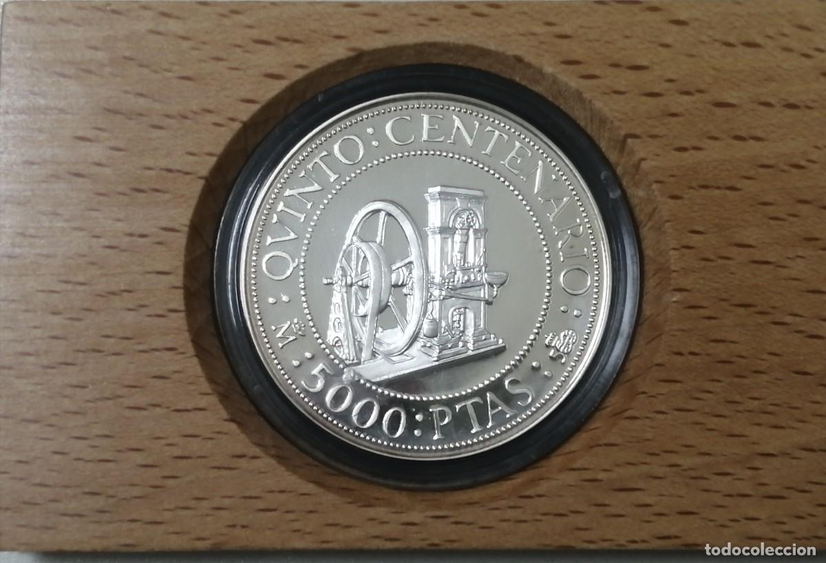 Monedas FNMT: MONEDA 5000 PTAS PLATA. 5&ordm; CENTENARIO 1992 - Foto 1