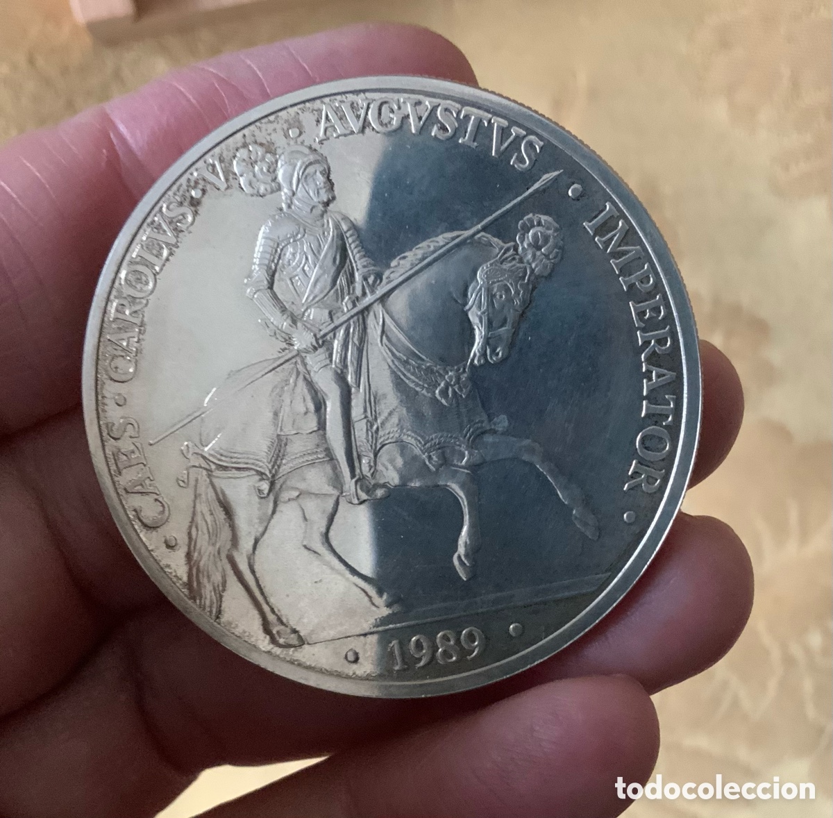 Monedas FNMT: MONEDA DE 5 ECU DE 1989 ESPA&Ntilde;A CASA DE LA MONEDA - Foto 4