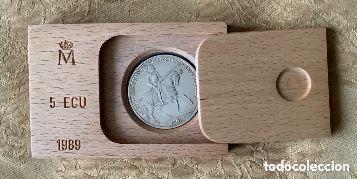 Monedas FNMT: MONEDA DE 5 ECU DE 1989 ESPA&Ntilde;A CASA DE LA MONEDA - Foto 5